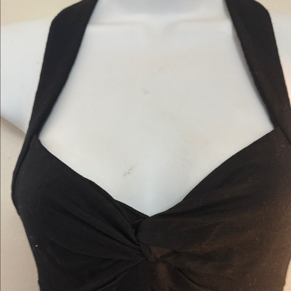 Trina Turk Black Halter Tank Top - Picture 2 of 5